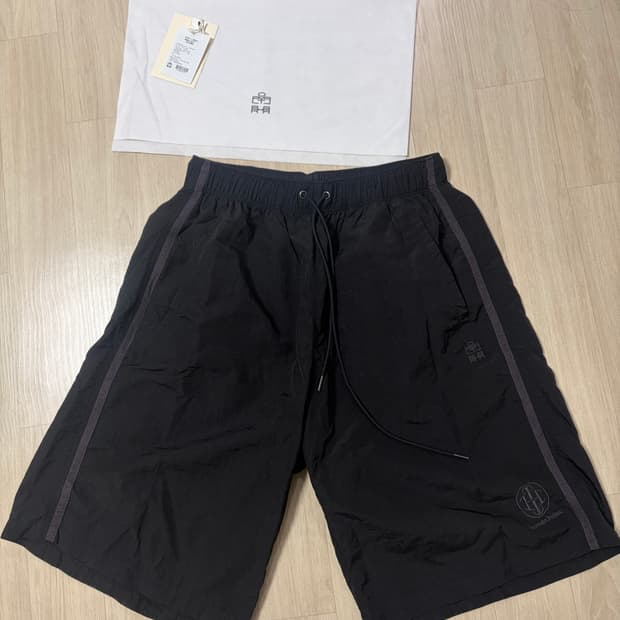 [2] 폴리테루 휴먼인덱스 인덱스 나일론 1/2 트랙팬츠 블랙 퍼플