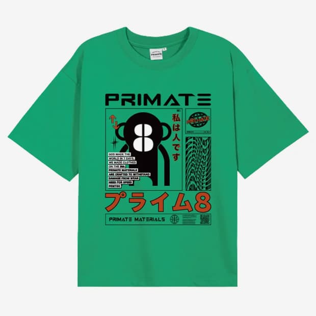 (택포)프라임에이트 오버핏 반팔티셔츠