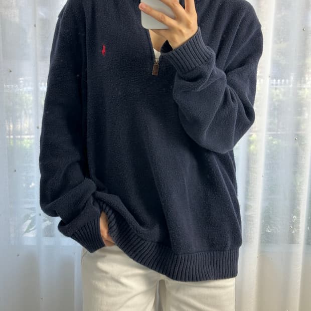 폴로랄프로렌 하프집 니트
