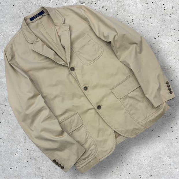 [42] 폴로 랄프로렌 블레이저 베이지 면 코튼 자켓 D210