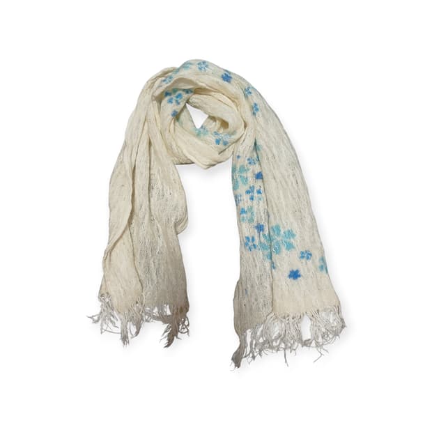 모리걸 코튼 거즈 스톨 화이트 스카프