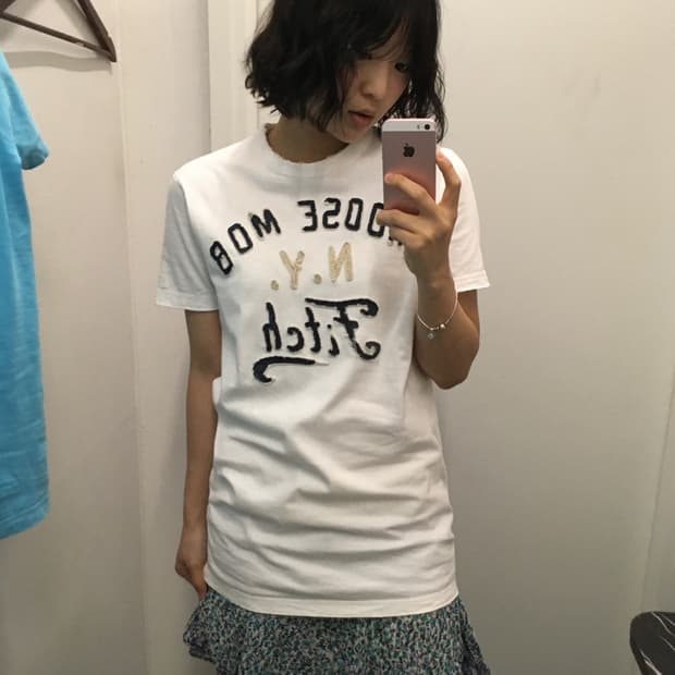 아베크롬비 반팔 화이트