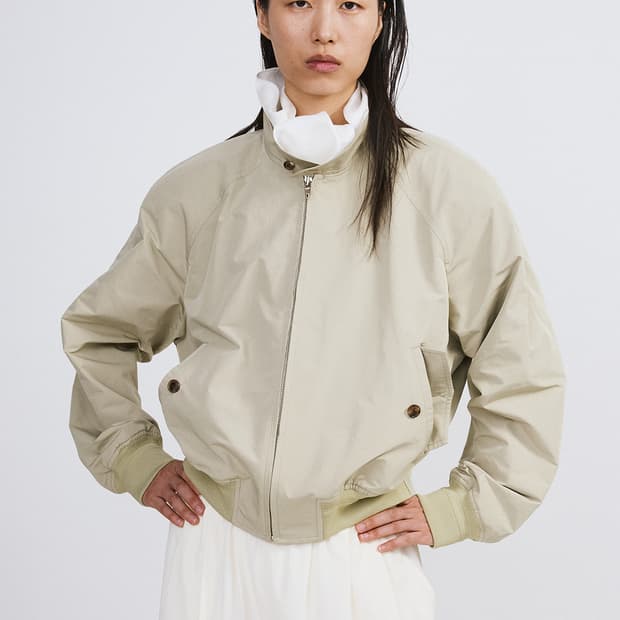 렉토 RECTO 크롭 헤링턴 점퍼 자켓 라이트 타우페