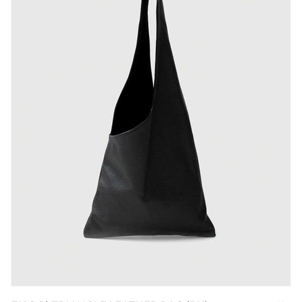 Zisoo Triangle leather bag black