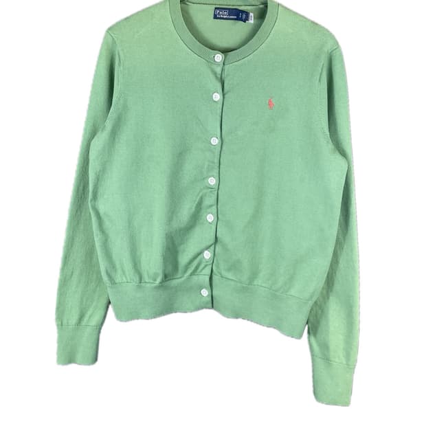 [S] 폴로 랄프로렌 자수로고 여성 코튼 블렌드 가디건 신형 QR