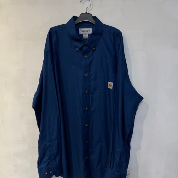 칼하트 블루 긴팔셔츠