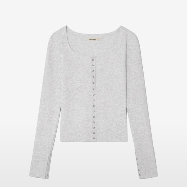 글로니 노스텔지아 멜란지그레이 NOSTALGIA LONG SLEEVE