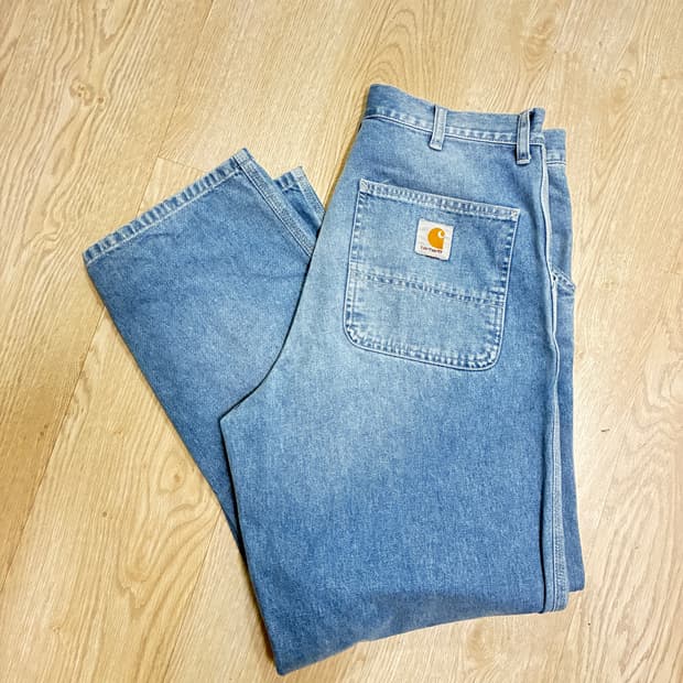 [32/32] 칼하트wip 심플팬츠 라이트블루