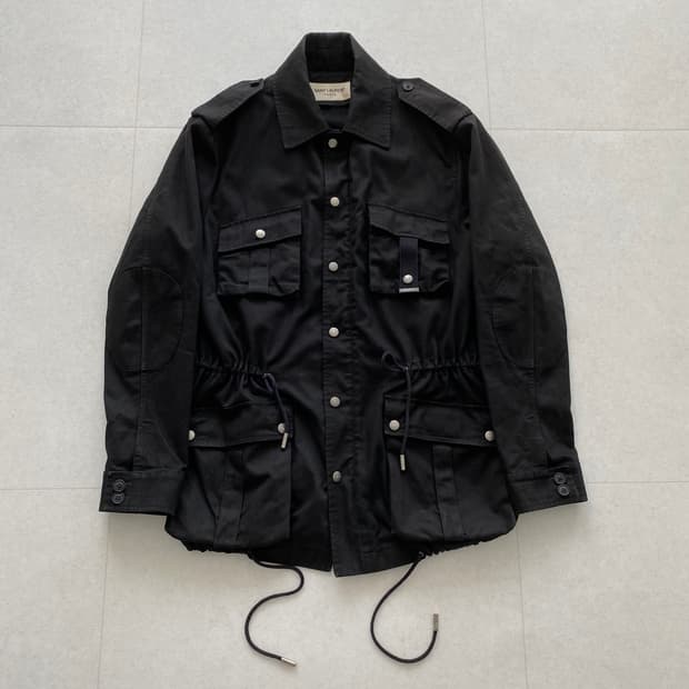 [L] 생로랑 17FW 밀리터리 카고자켓 블랙 