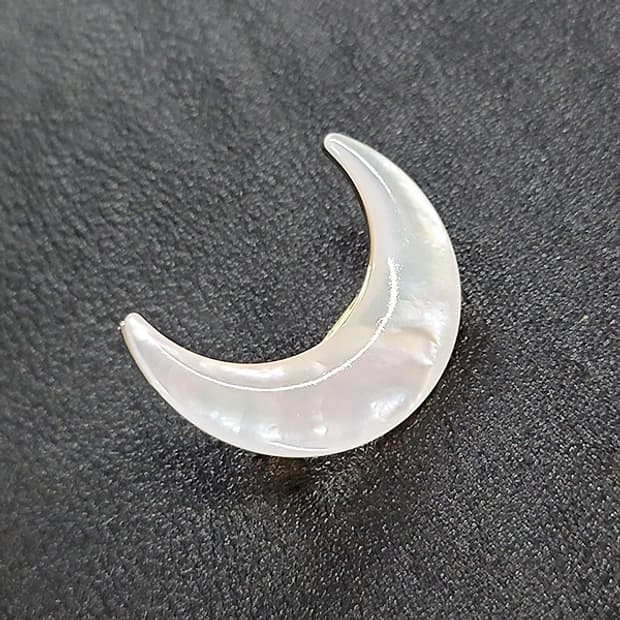 Selene 브로치 남자 여자 엔틱 빈티지 명품 신성 자개 달