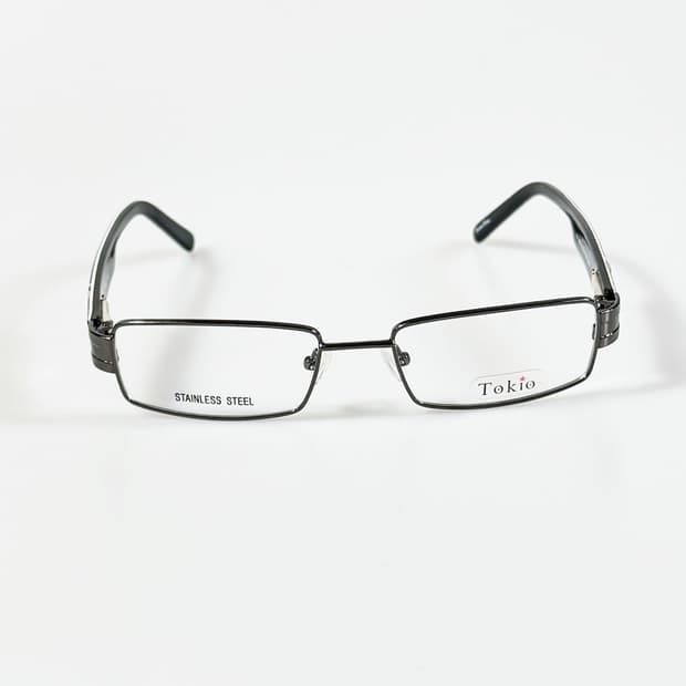 90s TOKIO 건메탈 슬림 스퀘어 빈티지 안경