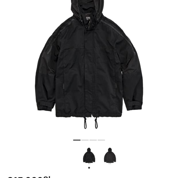 [2, 오늘만] 폴리테루 올드 스쿨 트랙 파카 블랙