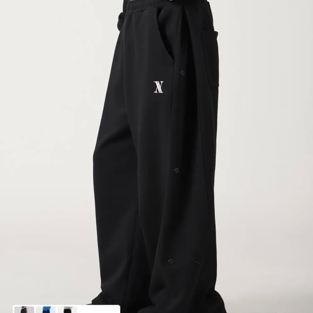 어반드레스 AV snap wide pants 블랙