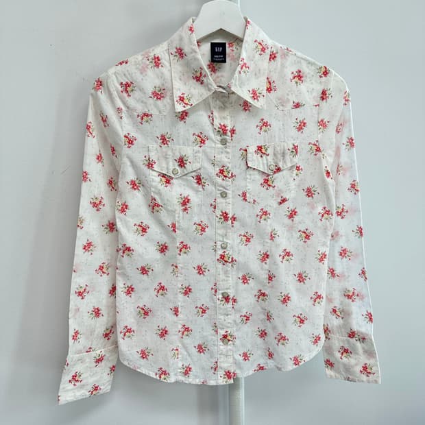 갭 웨스턴 플라워 셔츠
