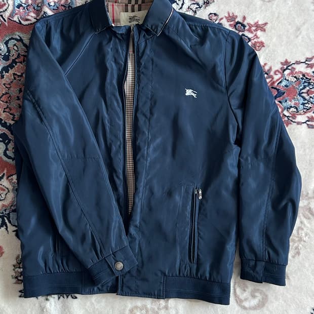 버버리 네이비 집업 자켓 
