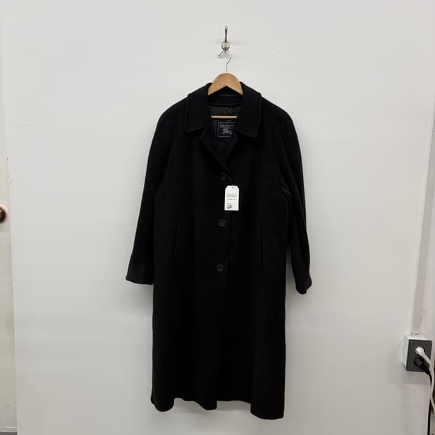 버버리 블랙 롱 코트 남M