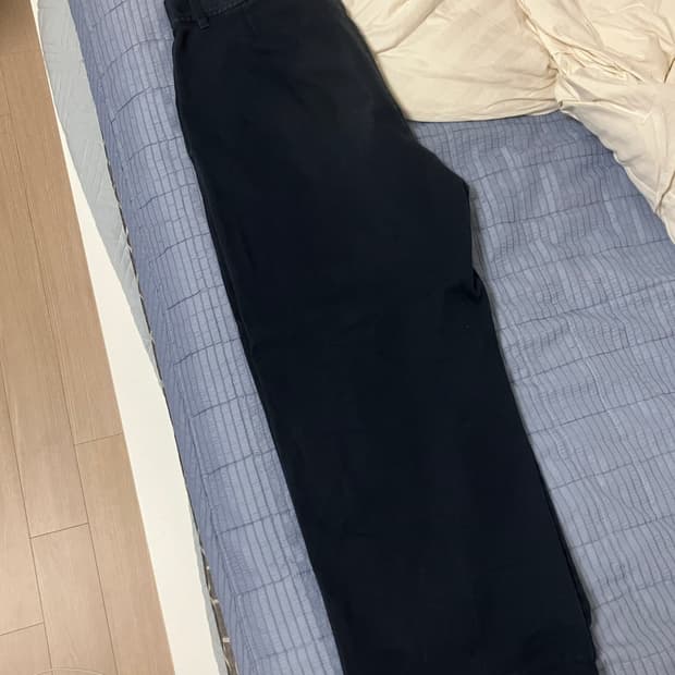 (54/XL) COS 코스 와이드 코튼 팬츠 네이비