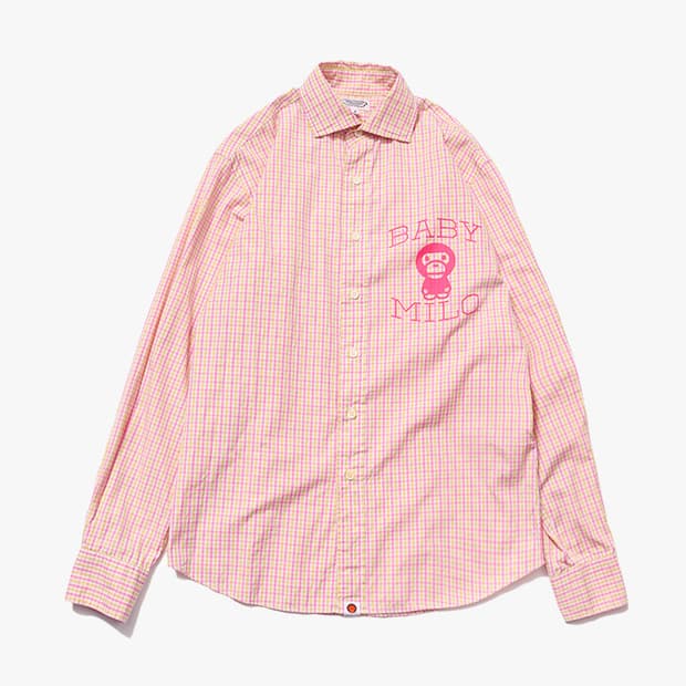 BAPE - BABY MILO CHECK SHIRT