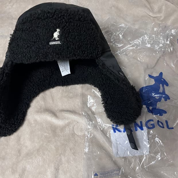 캉골 4491 시어링 트래퍼 햇 블랙