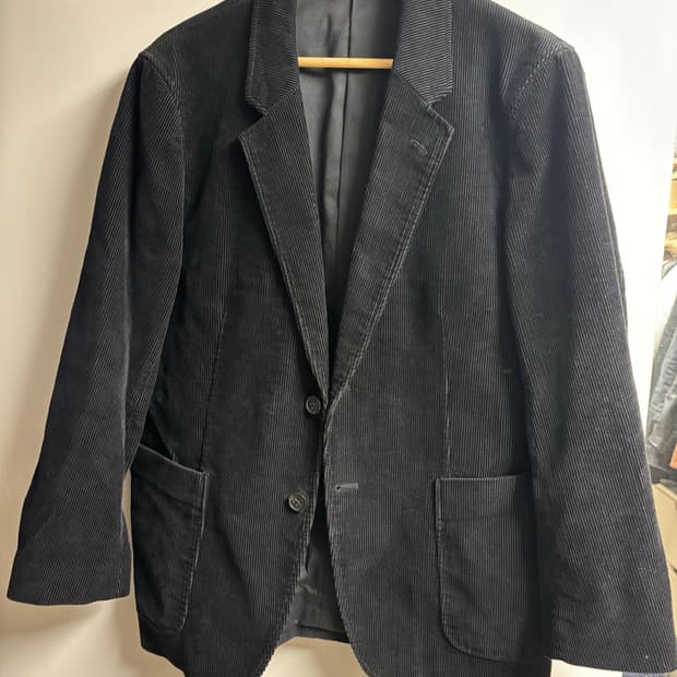 [S] 유니클로 U 코듀로이 자켓 블랙