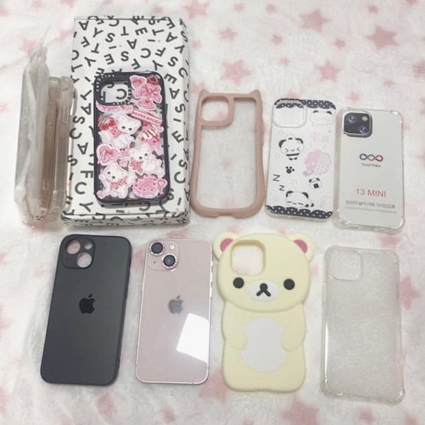 아이폰13미니 256g기가 핑크 + 새상품 케이스티파이 케이스