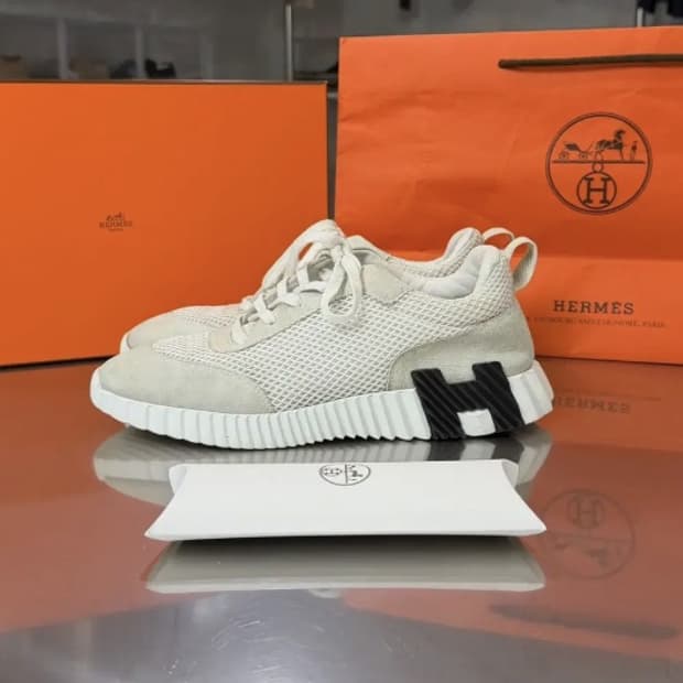 정품] 에르메스 트레일 스니커즈 라이트 그레이 260 풀구성품