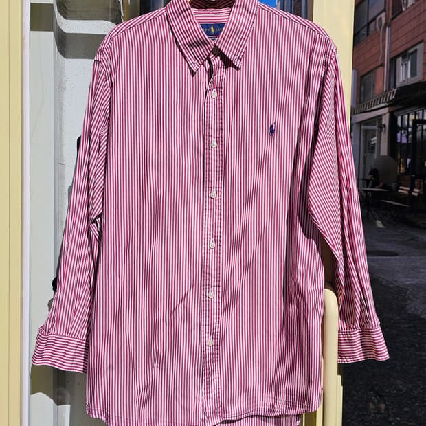 Ralph Lauren 레드 스트라이프 셔츠