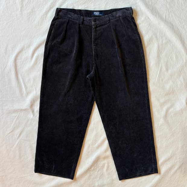 [35] 90s 폴로 랄프로렌 앤드류 코듀로이 투턱 팬츠 