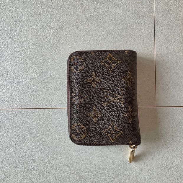 루이비통 모노그램 반지갑 브라운 지퍼 지갑 코인퍼스