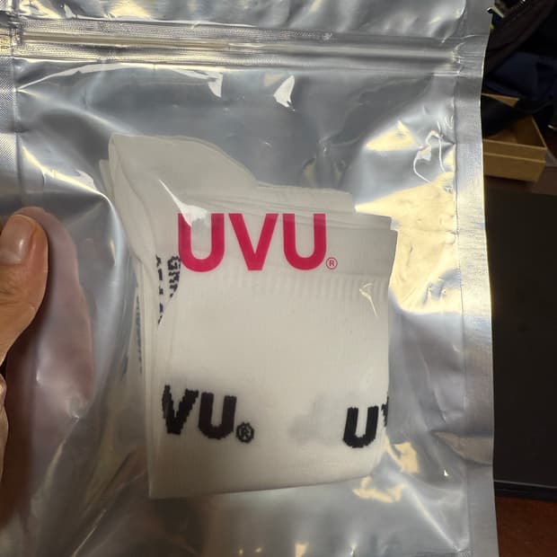 Uvu 흰색 양말 L-XL