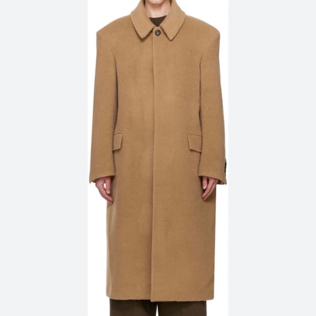 새상품 RECTO 24FW 라마 울 블랜드 발마칸 코트 S 