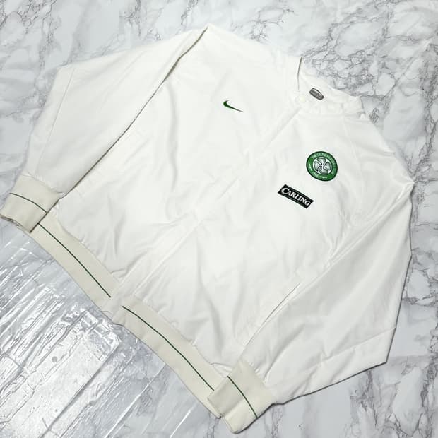 XL 나이키 셀틱 09-10 흰초 바람막이 오버핏 자켓