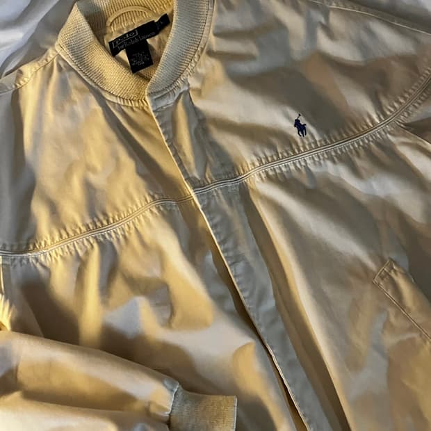 폴로 랄프 로렌 자켓 크림 L made in USA (실착사진o)