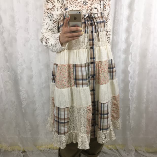 JPN patchwork 2-way dress