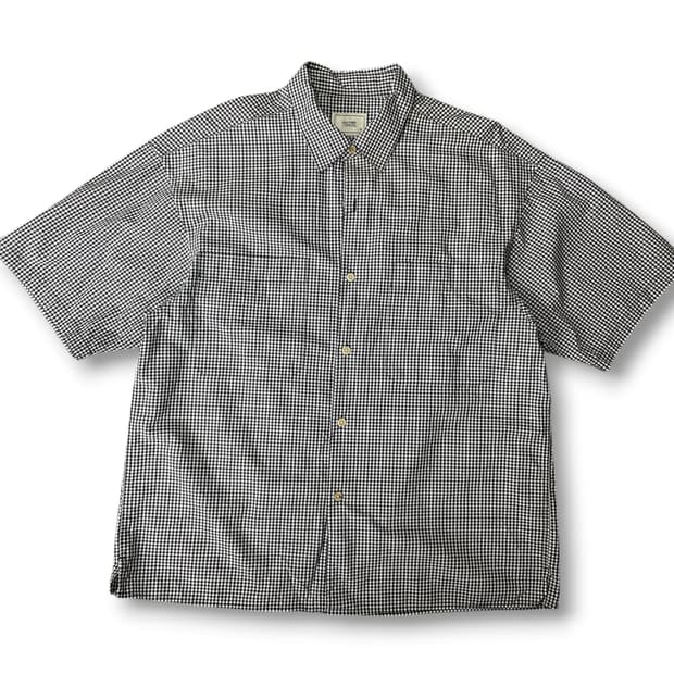 어나더오피스 깅엄 체크 반팔셔츠 M