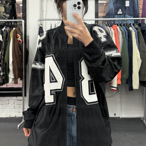 히스테릭 글래머 글로시 트랙자켓 