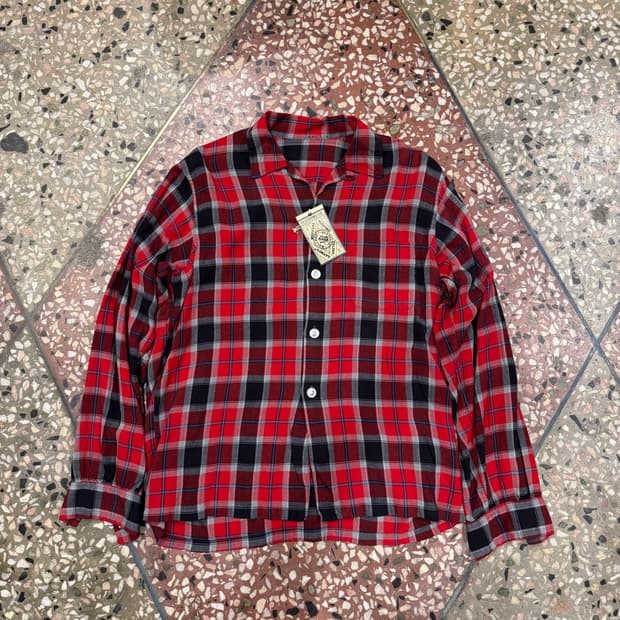 60s 레이온 셔츠 (M)