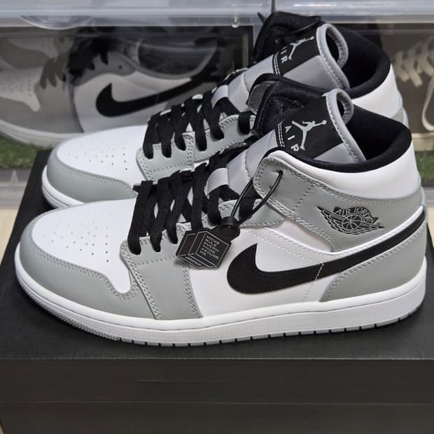 [판매](260)나이키 조던 1 미드 라이트 스모크 그레이