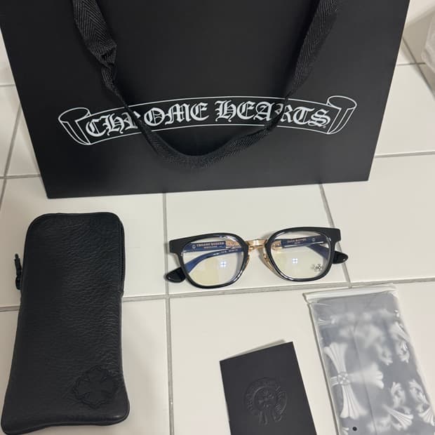 크롬하츠 안경 덕버터 블랙/골드