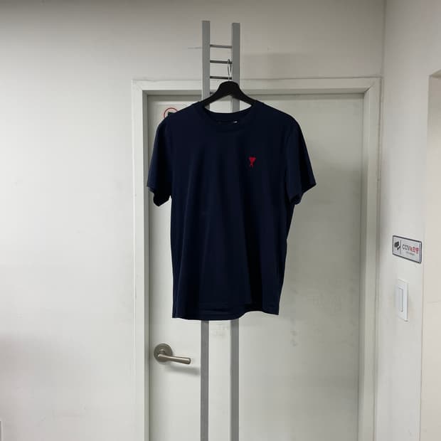 AMI 아미 반팔 티셔츠 네이비 M(W)