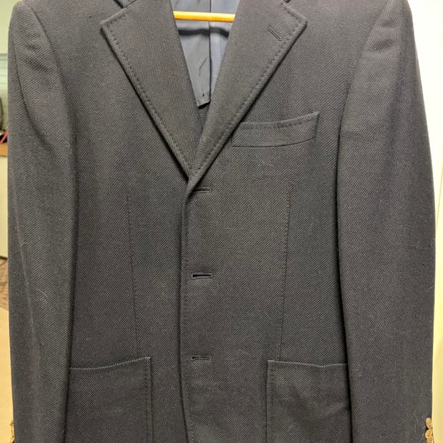 투모로우랜드 제냐 원단 캐쉬미어 울 블레이져 46 size