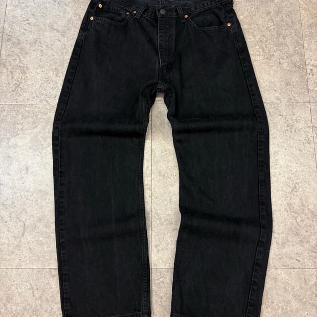 리바이스 555 블랙 데님 팬츠 #csz4405