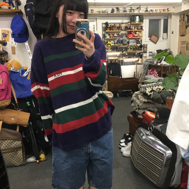 90s Chaps 챕스 랄프로렌 스케이터 데님 쇼츠