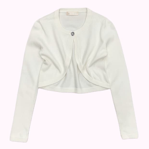 LAISSE PASSE cubic button cream bolero