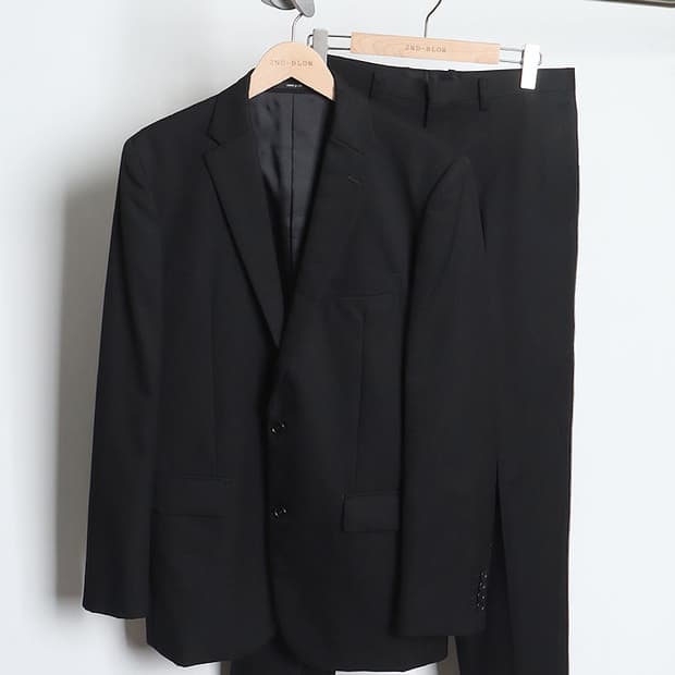 COMME CA ISM Black Suit Set-Up