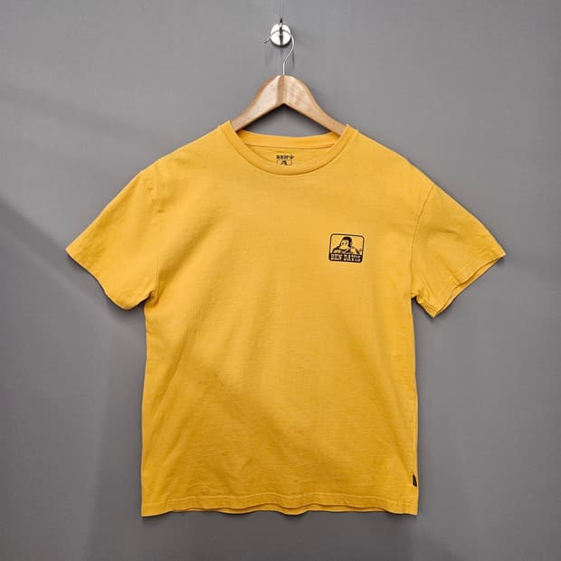 벤 데이비스 프린트 티셔츠 옐로우
