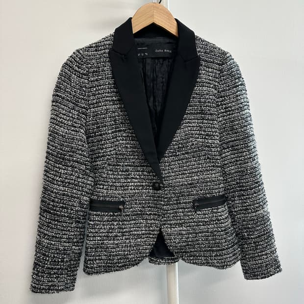 자라 트위드 자켓