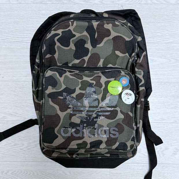 Vintage Adidas camo backpack
