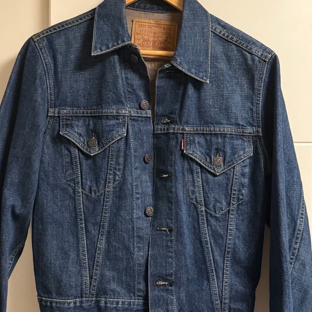 오리지날 일본판 리바이스 71-557 데님 트러커자켓 36