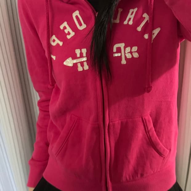 슬림핏 폴햄 핑크 후드집업 90